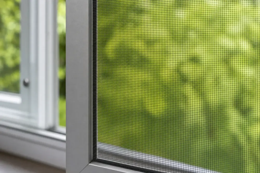 Insektenschutzgitter am Fenster